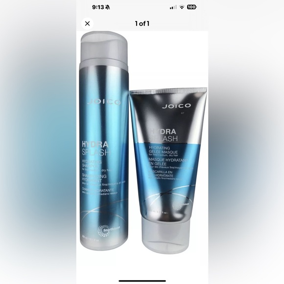 Joico Hydra Splash Hydrating Shampoo & Masque 10.1 oz/5.07 oz. NEW
